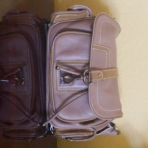 Marc Jacob's Brown Selma Leather Flap Shoulder Bag